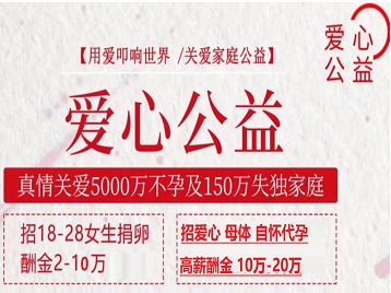 长宁捐卵助孕生子 爱心志愿者招募